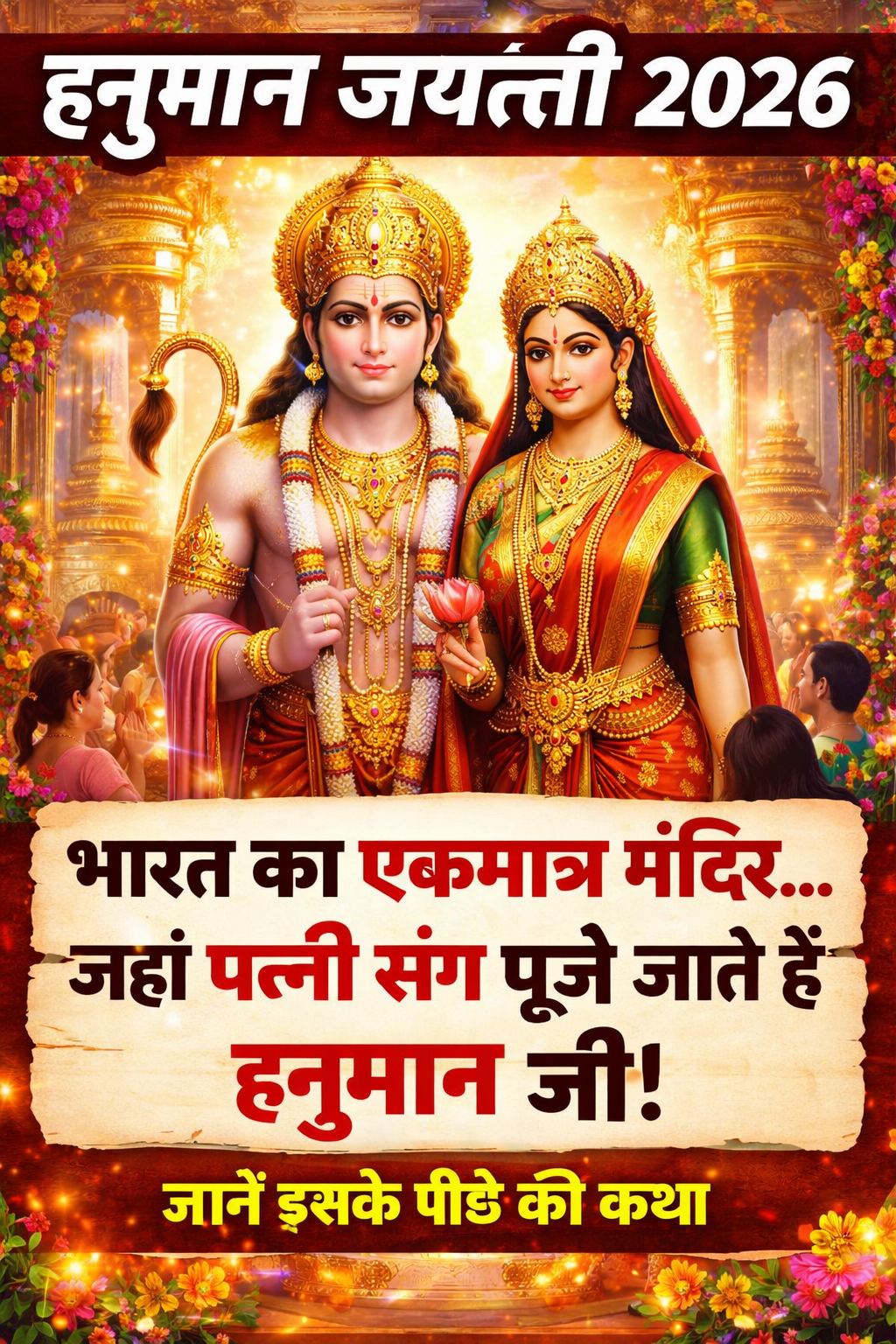 Hanuman Jayanti 2026: India’s Unique Temple Where Hanuman Is Worshipped with His Wife